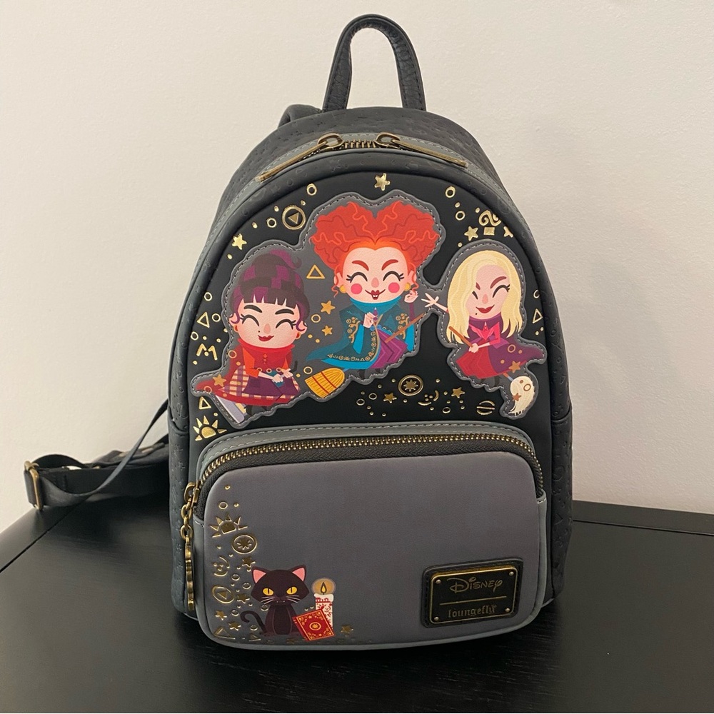 New Loungefly Disney Hocus Pocus Mini Backpack RARE HTF AUTHENTIC